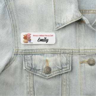 Pie Shoppe Name Tag