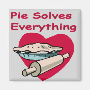 Pie Solves Everything Apron Magnet