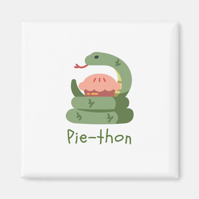 Pie-thon - Python Pun Magnet (Front)