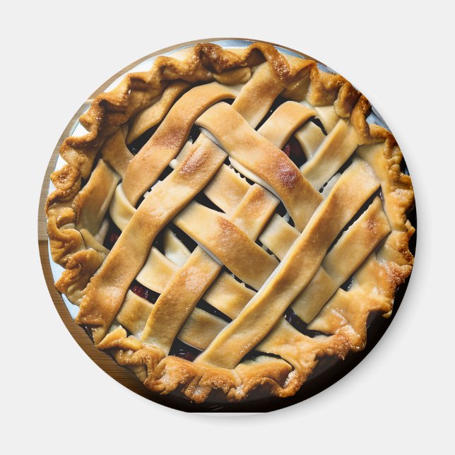 Pie with a Fancy Crust Magnet (Front)