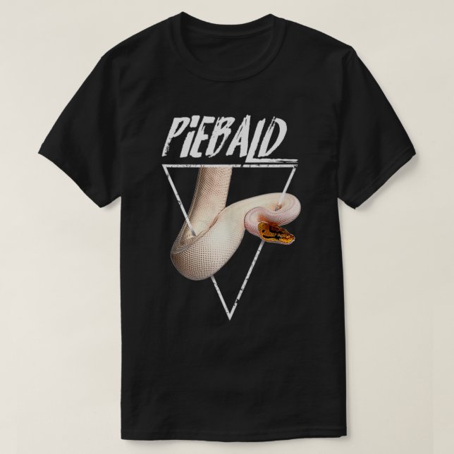 Piebald Ball Python Reptile Keeper  T-Shirt (Design Front)