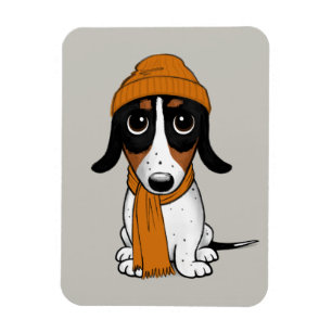 Piebald Dachshund Cute Hipster Dog Magnet
