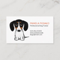 Piebald Dachshund | Cute Puppy Dog Cartoon