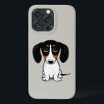 Piebald Dachshund | Cute Puppy Dog iPhone 13 Pro Case<br><div class="desc">Cute Dog Lover's iPhone Case. Black,  tan and white Piebald Dachshund.</div>