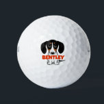 Piebald Dachshund Cute Puppy Dog Custom Golf Balls<br><div class="desc">Easily identify your ball on the golf course with this original Dachshund golf ball. Cute black and tan Piebald Doxie. Add your own text for a fun personalised gift!</div>