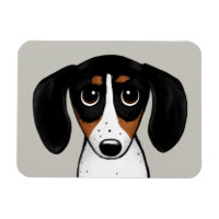 Piebald Dachshund Cute Puppy Dog Magnet