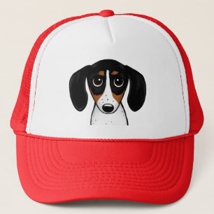 Piebald Dachshund Cute Puppy Dog Trucker Hat