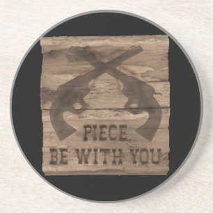 Piece Be With You Double Gun Coaster