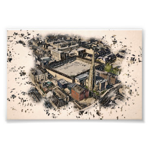 Piece Hall & Square Church Spire, Halifax Art Photo Print