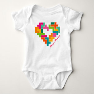 Piece, Love & Polyominoes Baby Shirt