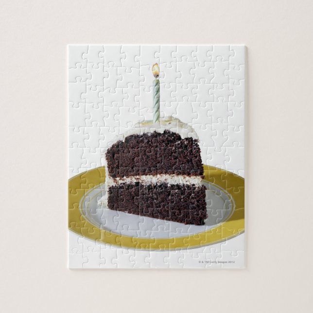Piece of Birthday Cake Jigsaw Puzzle (Vertical)