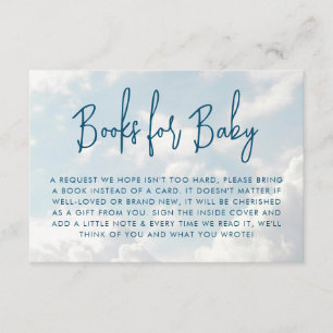 Piece of Heaven Baby Shower Books for Baby Enclosure Card