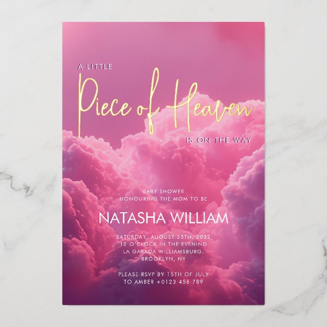 Piece of Heaven is on the way Dreamy Magical  (Front)