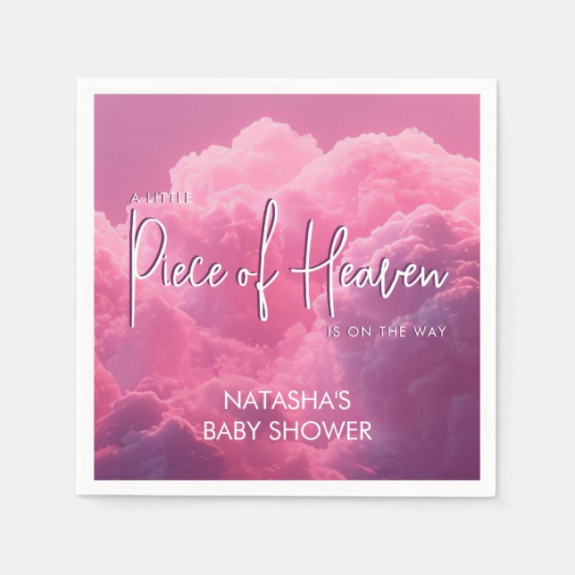 Piece of Heaven is on the way Dreamy Magical  Napkin (Front)