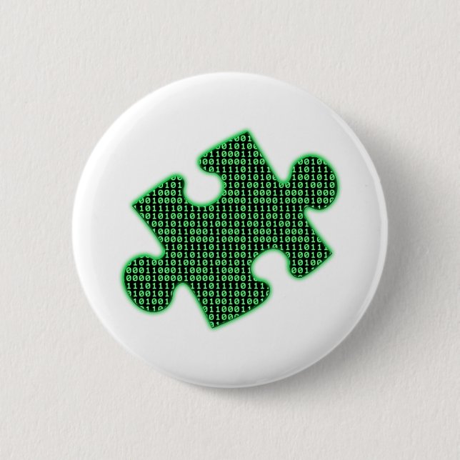 Piece of information 6 cm round badge (Front)