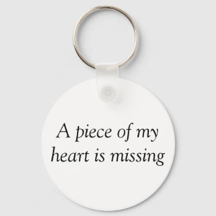 Piece of my heart missing key ring