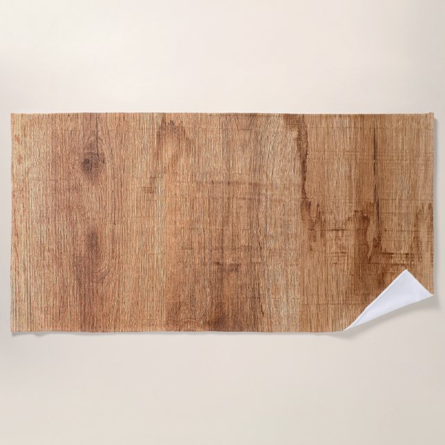 piece of old wood beach towel (Front)