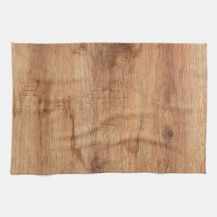 piece of old wood tea towel