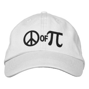 Piece of pi geek humour embroidered hat