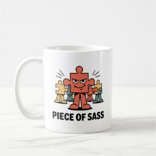 Piece of Sass Mug – Bold & Funny Puzzle Lover Gift