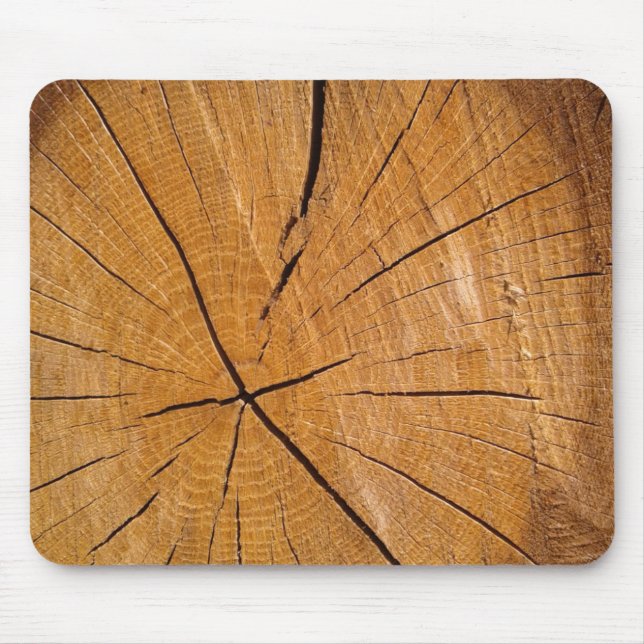 Piece of wood rustic wooden cover mouse pad (Front)