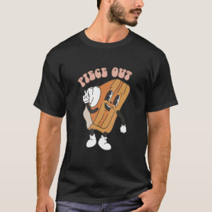 Piece Out Pumpkin Pie Retro Thanksgiving Fall Vibe T-Shirt