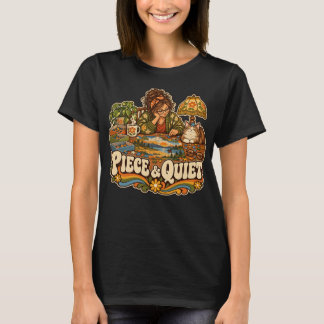 Piece & Quiet Funny Jigsaw Puzzle Lover T-Shirt