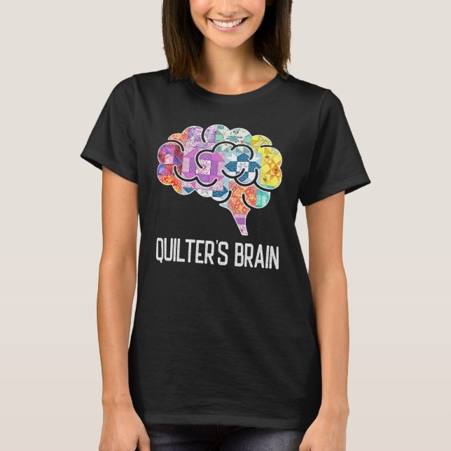 Piecemaker Mind Quilting Science Patchwork Quilter T-Shirt (Front)