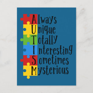 Pieces of Autism  Postcard