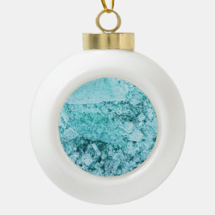 pieces of mental integration ceramic ball christmas ornament