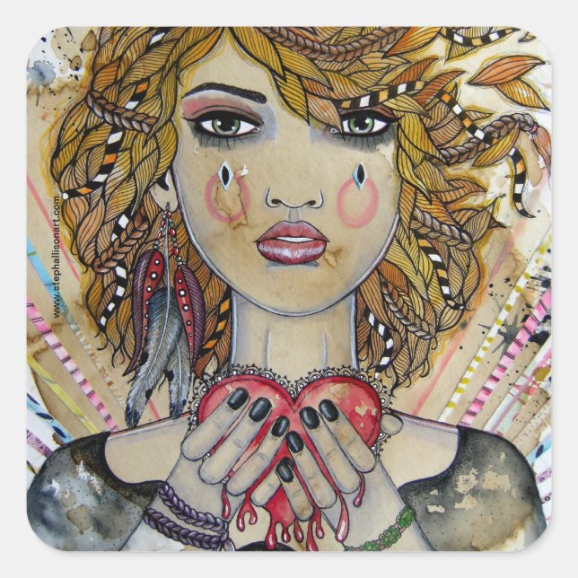 Pieces Square Sticker (Front)