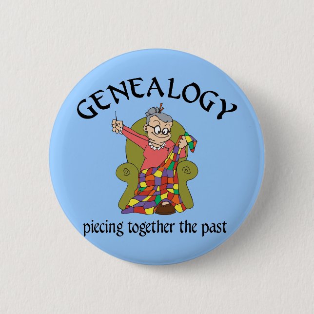 Piecing Together the Past 6 Cm Round Badge (Front)