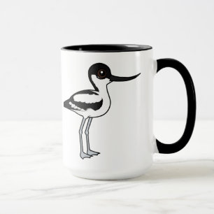 Pied Avocet Cute Birdorable Cartoon Bird Mug