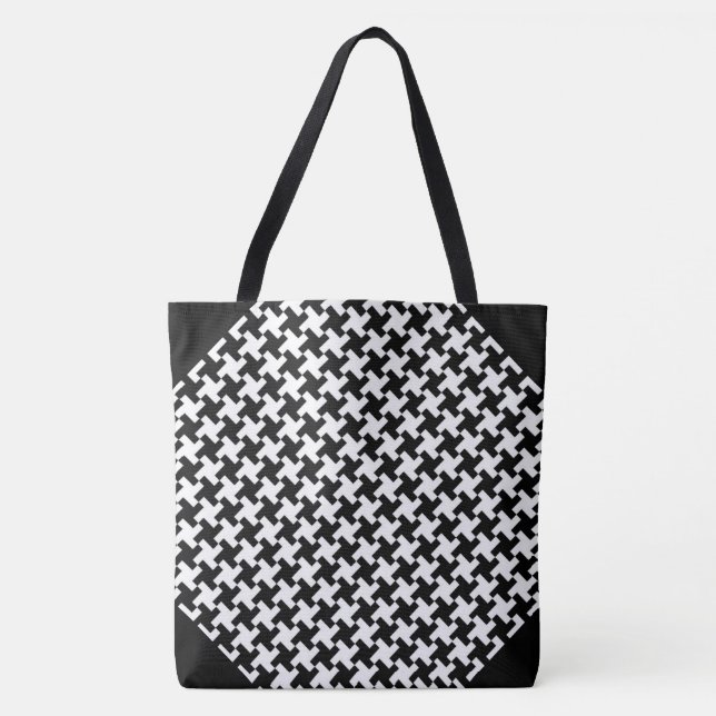 Pied de Poule Tote Bag (Front)