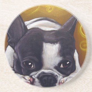 Pied Frenchie Nap Coaster