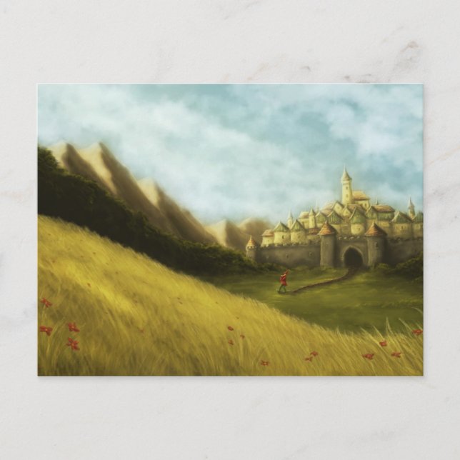 pied piper of hamelin fairytale postcard (Front)