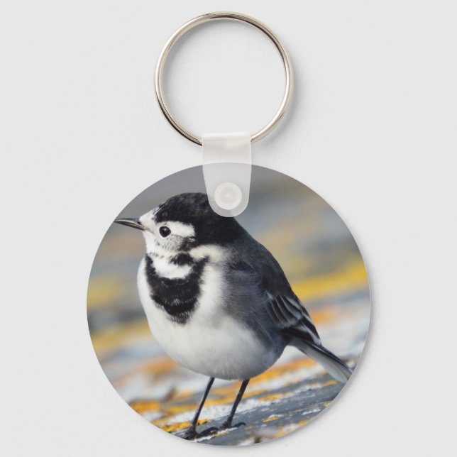 Pied Wagtail Keyring (Front)