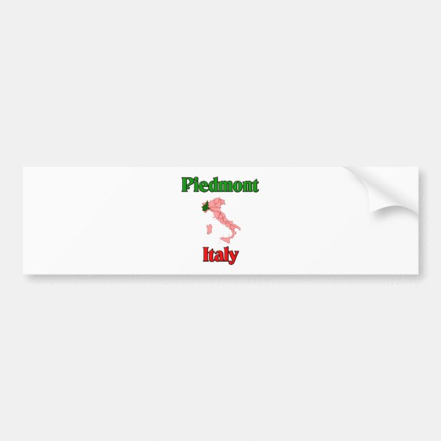 Piedmont Italy Bumper Sticker (Front)