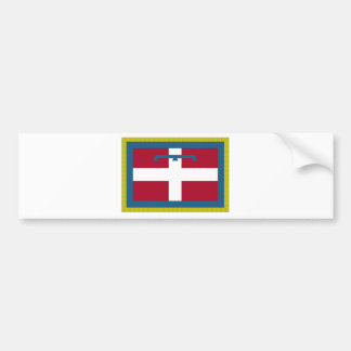 Piedmont (Italy) Flag Bumper Sticker