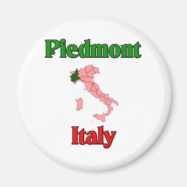 Piedmont Italy Magnet (Front)