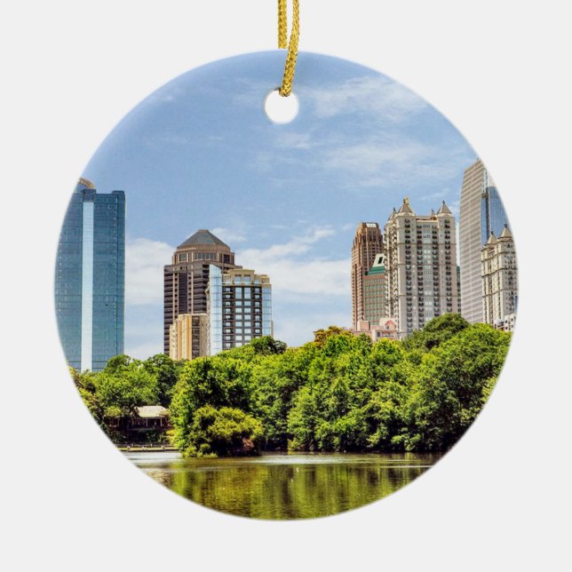 Piedmont Park, Piedmont Park Atlanta,Piedmont Park Ceramic Ornament (Front)