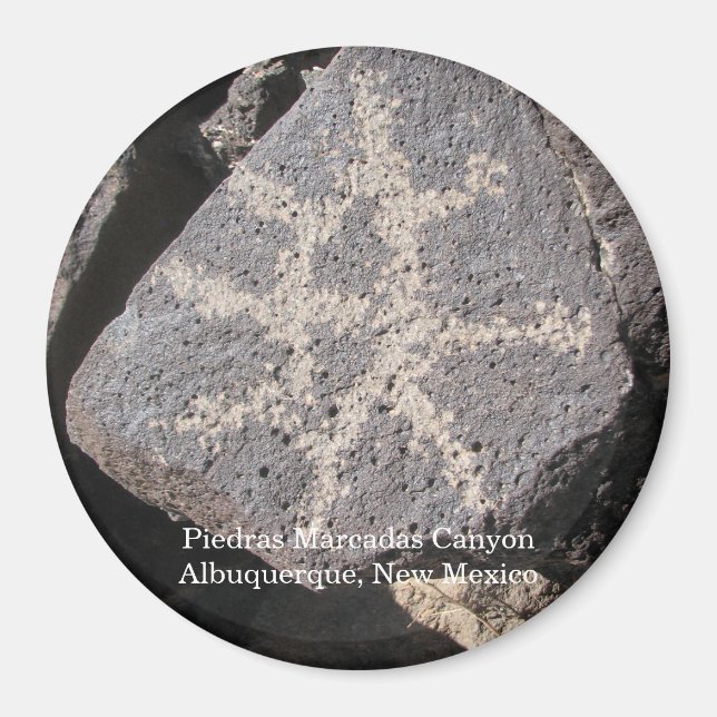 Piedras Marcadas Canyon Magnet (Front)