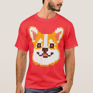 Piel Art Corgi Dog Lover Puppy Retro  T-Shirt