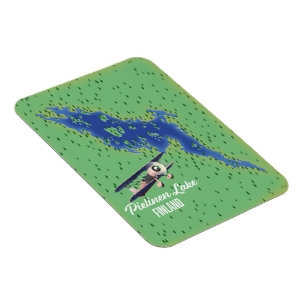 Pielinen Lake Finland map Magnet