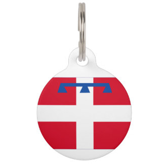 Piemonte (Region of Italy) flag Pet Tag