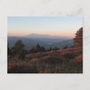 Pieniny sunrise postcard