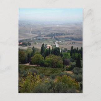 Pienza Landscape Postcard