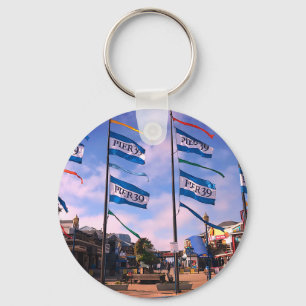 Pier 39 Sea Lion Statue #3 Keychain