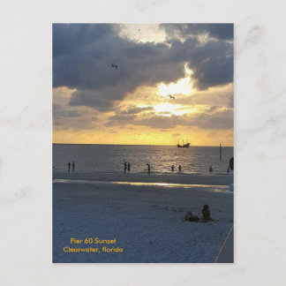 Pier 60 at Sunset Postcard