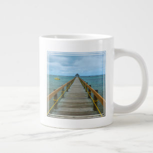 Pier At Coral Coast, Fiji Large Coffee Mug